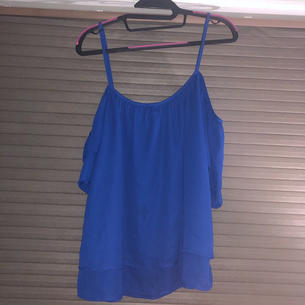 True Light Cold Shoulder Top